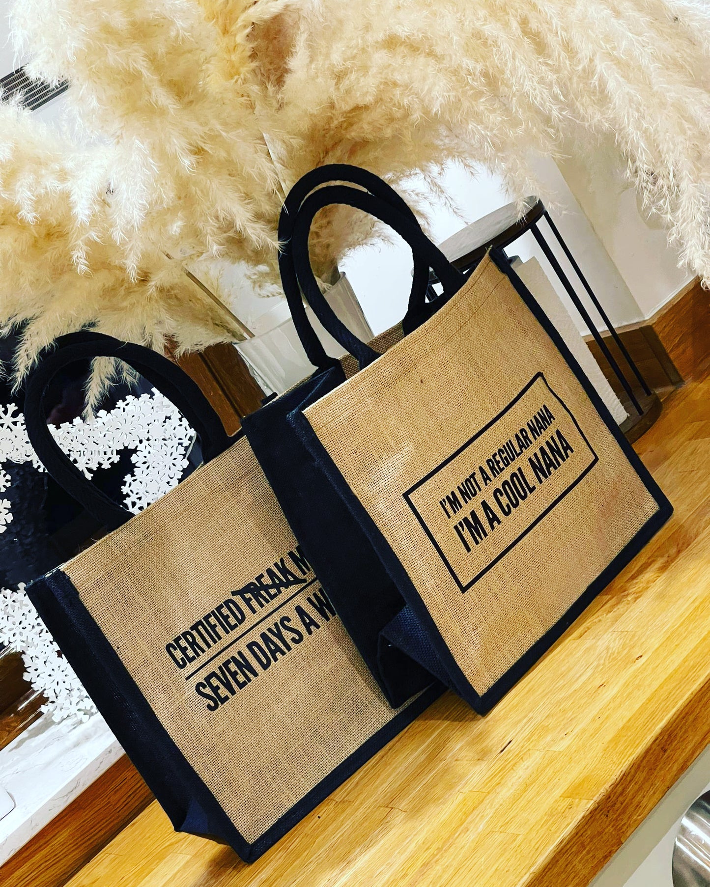 Personalised medium jute bags